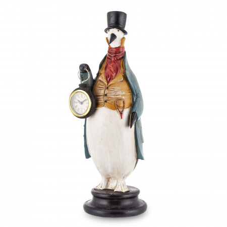 detail Figurka tučňáka s hodinami GD DESIGN