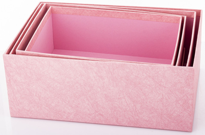 detail Dárkové papírové krabice růžové s mašlí S/4 GD DESIGN