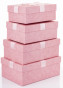 náhled Dárkové papírové krabice růžové s mašlí S/4 GD DESIGN