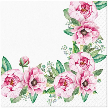 detail Ubrousky s romantickým květinovým dekorem GD DESIGN