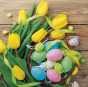 náhled Ubrousky s tulipány a vajíčky GD DESIGN