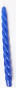 náhled Svíčka kroucená kónická modrá 23 cm GD DESIGN