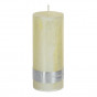 náhled Žlutá rustikální svíčka PTMD 12x5cm GD DESIGN