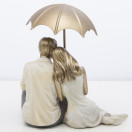 náhled Figurka sedící pár pod deštníkem GD DESIGN