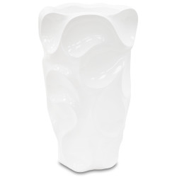 Bílá dekorační váza