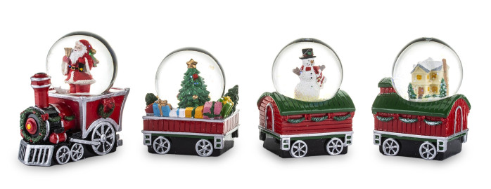 detail Vánoční vlak se sněžítky 4 ks GD DESIGN