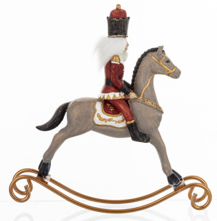 detail Figurka louskáček na houpacím koni GD DESIGN