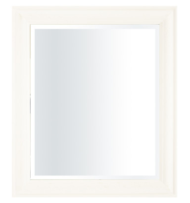 Zrcadlo s bílým rámem