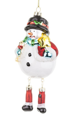Vánoční závěsná dekorace sněhulák