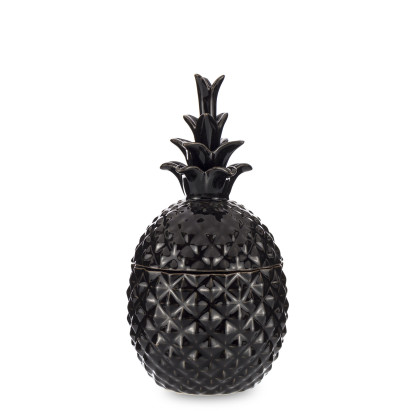 Dekorační dóza ananas černý