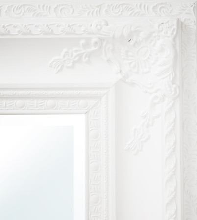 detail Velké zrcadlo bílé GD DESIGN
