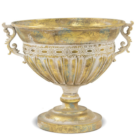 detail Zlatá váza na podstavci GD DESIGN