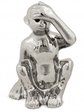 detail Stříbrná lesklá opice GD DESIGN