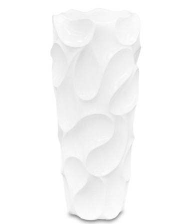 detail Vysoká bílá váza GD DESIGN