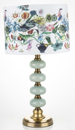 detail Lampa s květinami a ptáky GD DESIGN