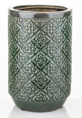 detail Váza s ornamenty zelená GD DESIGN