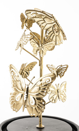 detail Dekorace motýlci pod poklopem GD DESIGN