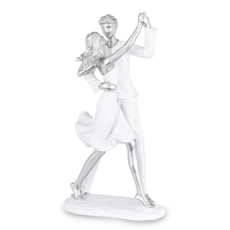 detail Figurka tančícího páru stříbrná GD DESIGN