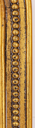 detail Nástěnné zrcadlo zlaté s ozdobným rámem GD DESIGN