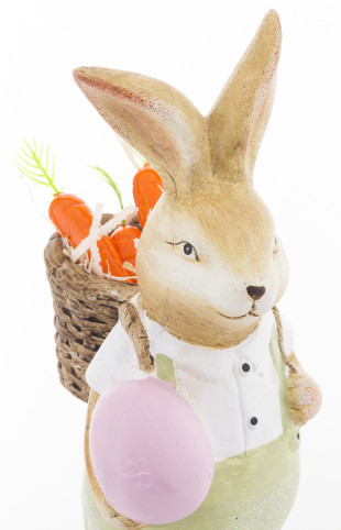 detail Figurka králík s růžovým vajíčkem GD DESIGN