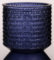 náhled Tmavě modrá váza se strukturou 25 cm GD DESIGN