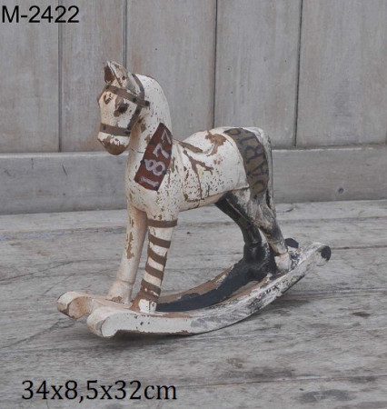 detail Dřevěný retro kůň GD DESIGN
