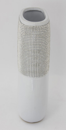 detail Oválná váza s kamínky GD DESIGN