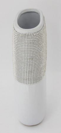 detail Oválná váza s kamínky GD DESIGN