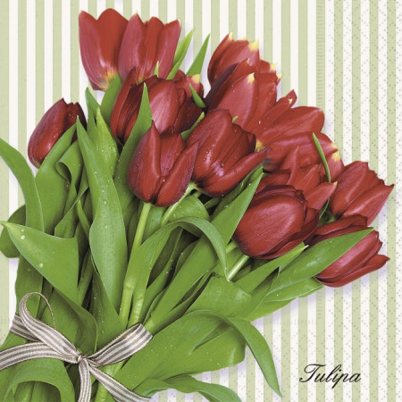 detail Ubrousky s tulipány GD DESIGN