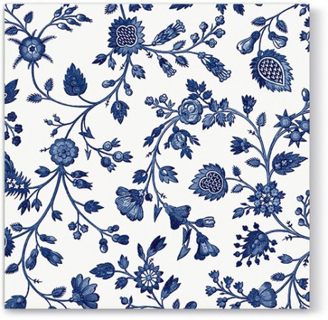 detail Dekorační ubrousky modré květiny GD DESIGN