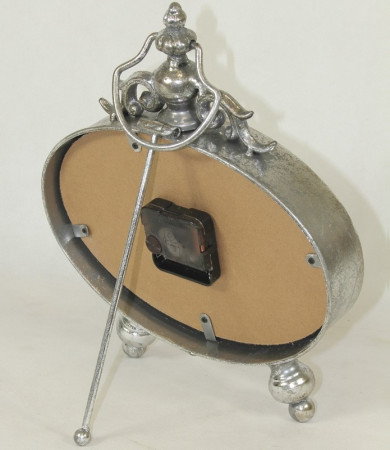 detail Stříbrné stolní hodiny GD DESIGN