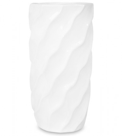 detail Bílá váza se vzorkem GD DESIGN