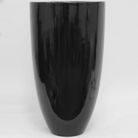 detail Černá váza 60 cm GD DESIGN