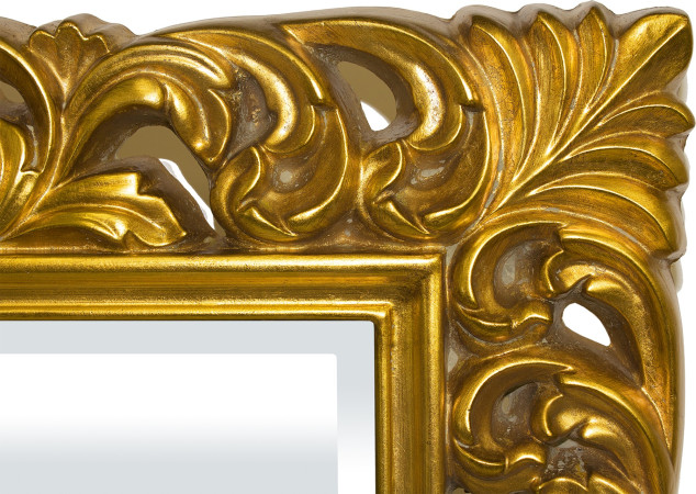 detail Zrcadlo ve zlatém rámu GD DESIGN