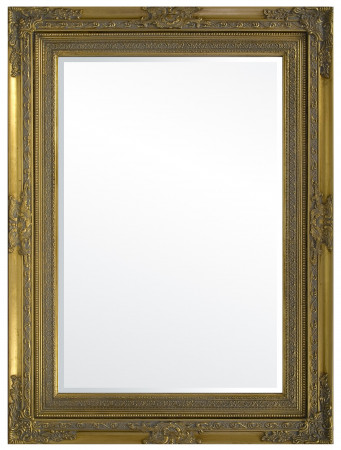 detail Zlaté zrcadlo s výrazným zdobením 83 cm GD DESIGN