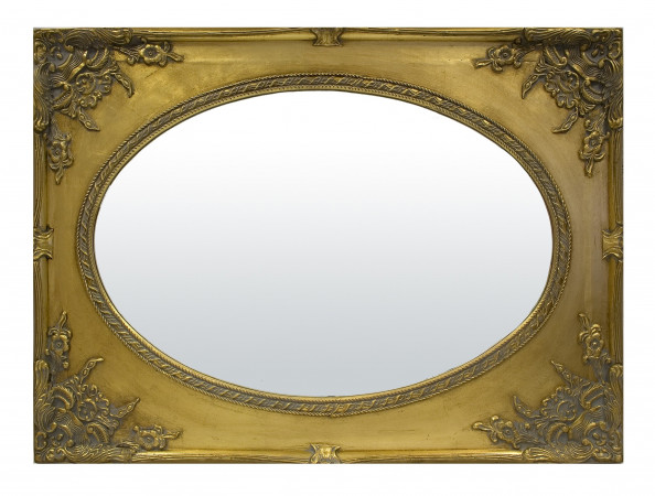 detail Zámecké zlaté zrcadlo GD DESIGN
