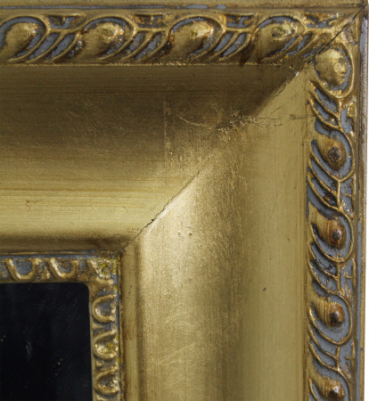 detail Zlaté zrcadlo s lemem GD DESIGN