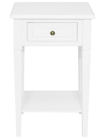 detail Bílý dřevěný stolek GD DESIGN