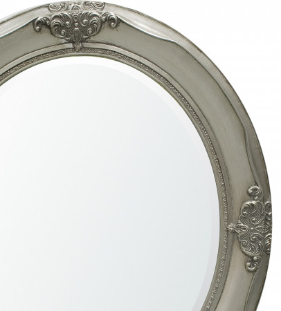 detail Stříbrné oválné zrcadlo 76 cm GD DESIGN