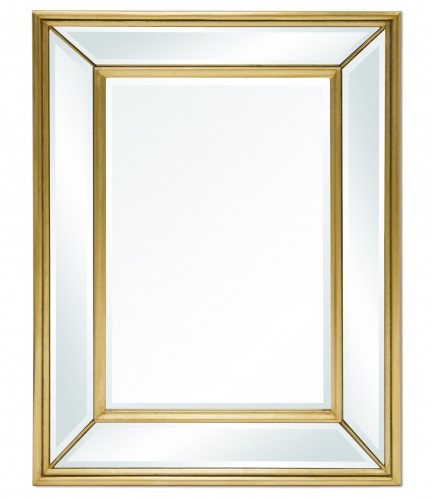 Hranaté zrcadlo zlaté