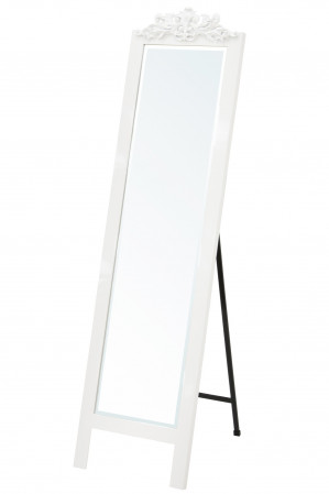 detail Bílé stojací zrcadlo GD DESIGN