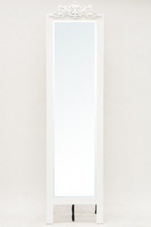 detail Bílé stojací zrcadlo GD DESIGN