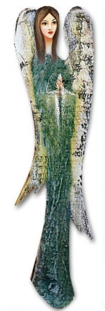 detail Obraz anděl v zelených šatech GD DESIGN