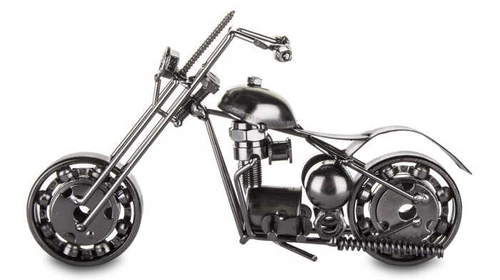 detail Kovový motocykl en GD DESIGN