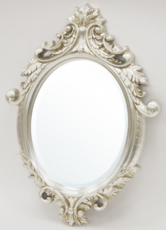 detail Stříbrné zrcadlo s ornamenty GD DESIGN