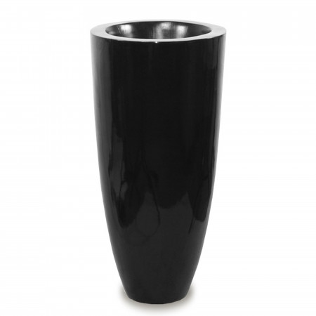 detail Černá vysoká váza 90 cm GD DESIGN