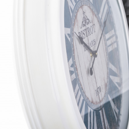 detail Kovové hodiny s bílým lemováním GD DESIGN