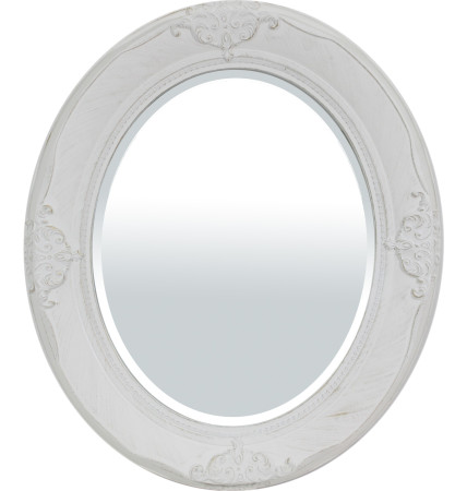 detail Zrcadlo oválné bílé GD DESIGN