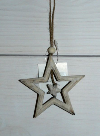 detail Dřevěná vánoční hvězda GD DESIGN