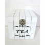 náhled Dřevěná bílá krabička na čaj GD DESIGN